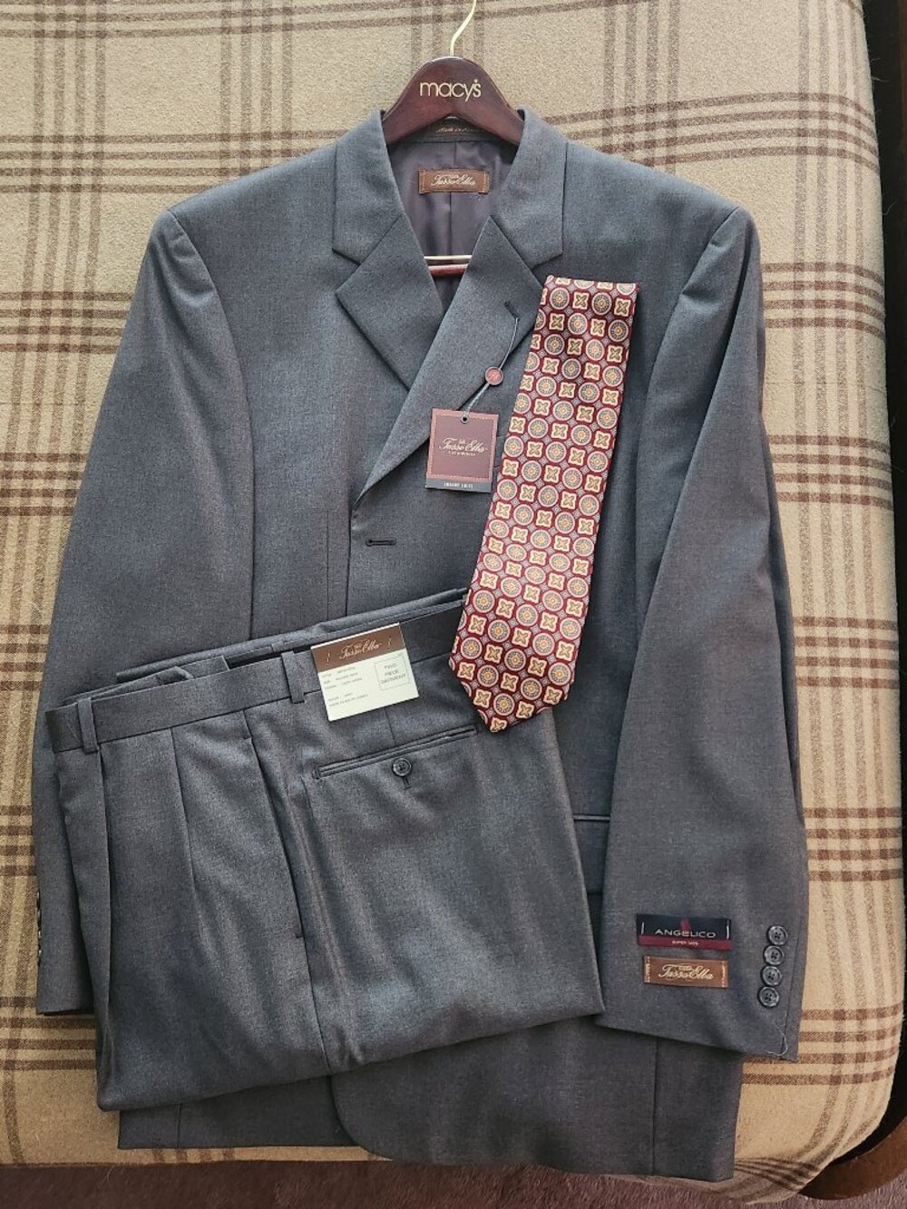 Men's Tasso Elba Two-piece Angelico Suit